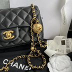Chanel Pearl Crush Mini Flap Bag - Black — view 7