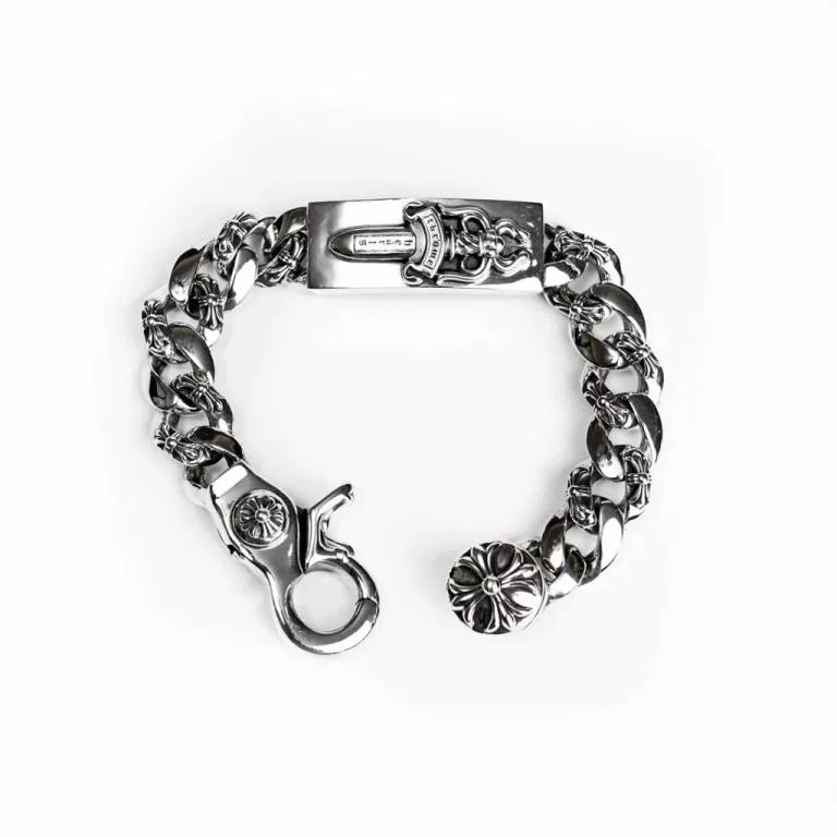 Chrome Hearts DAGGER ID FANCY LINK CLIP BRACELET 6 — view 1
