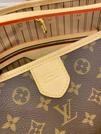 LV Graceful PM Monogram Canvas Tote Shoulder Bag with Leather Trim and Magnetic Closure - Khaki — view 2