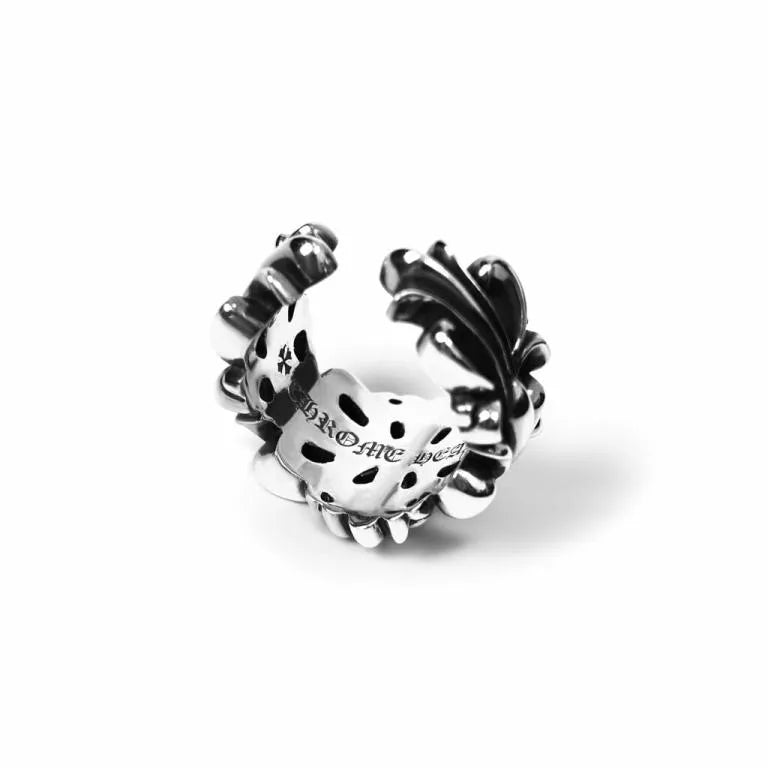 CHROME HEARTS DOUBLE FLORAL RING 1 — view 7