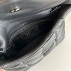 YSL Loulou Puffer Toy Bag in Quilted Lambskin Black Size 23x15.5x8.5 — view 5