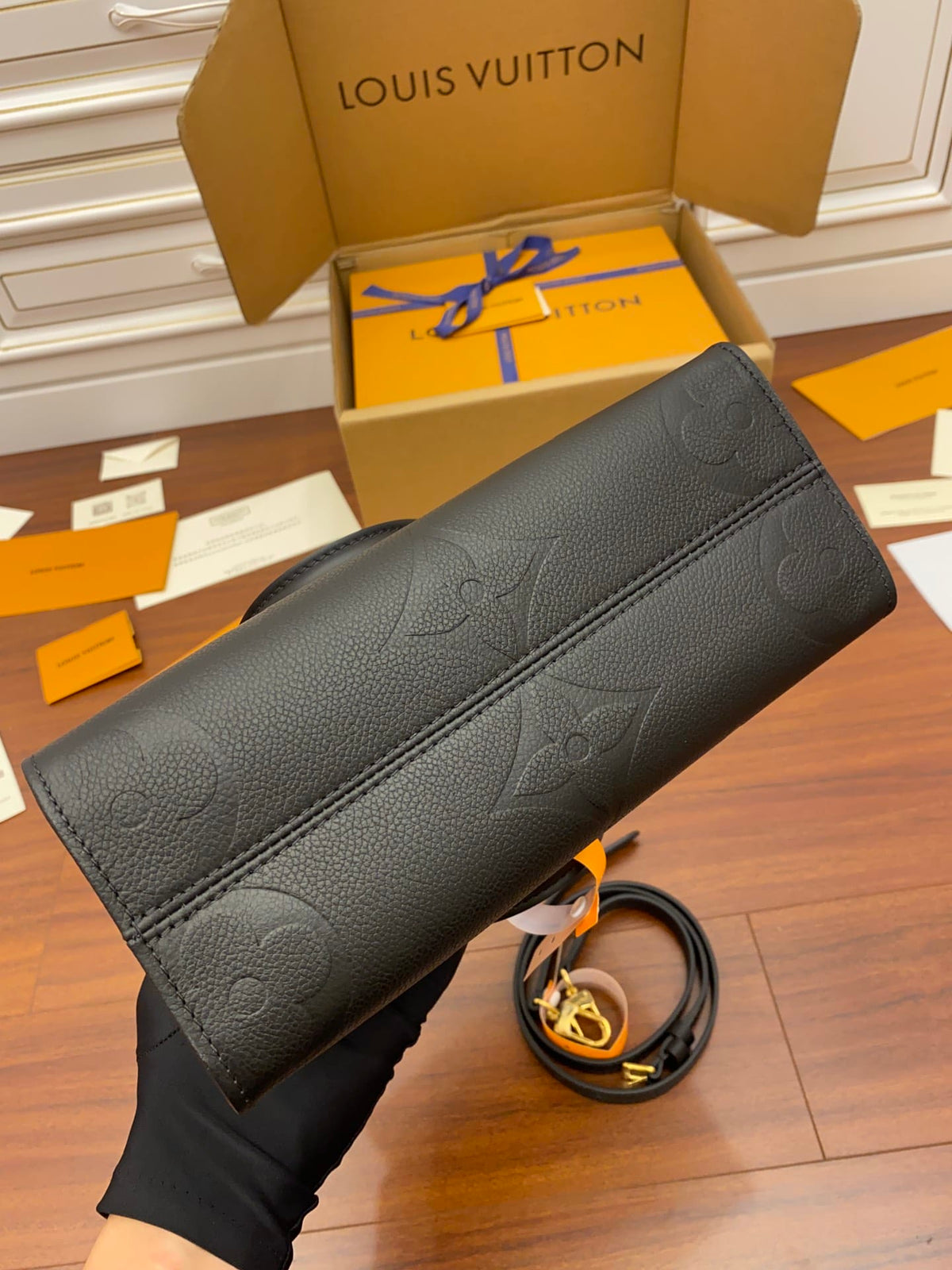Louis Vuitton LV OnTheGo PM Handbag - Black — view 4