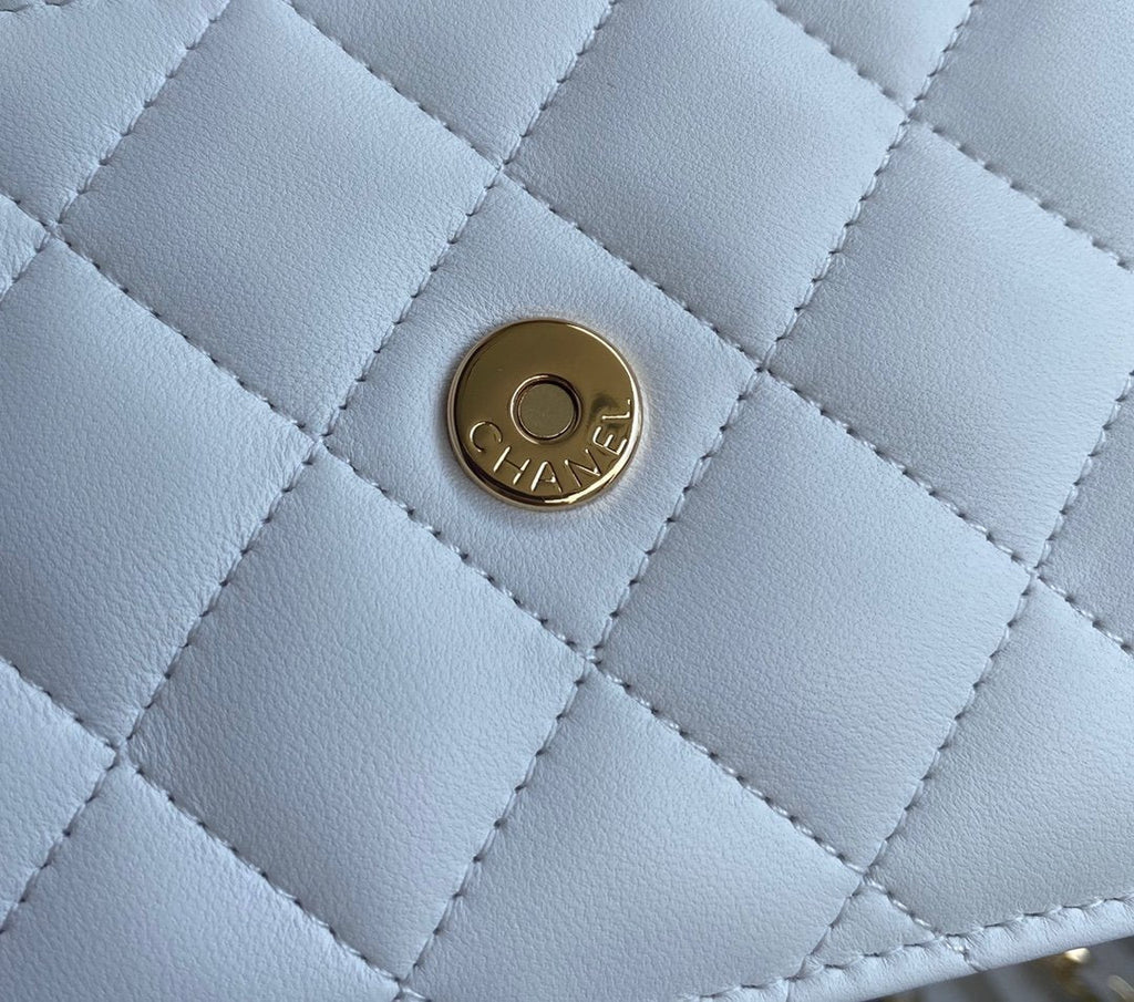Chanel Wallet On Chain WOC White — view 9