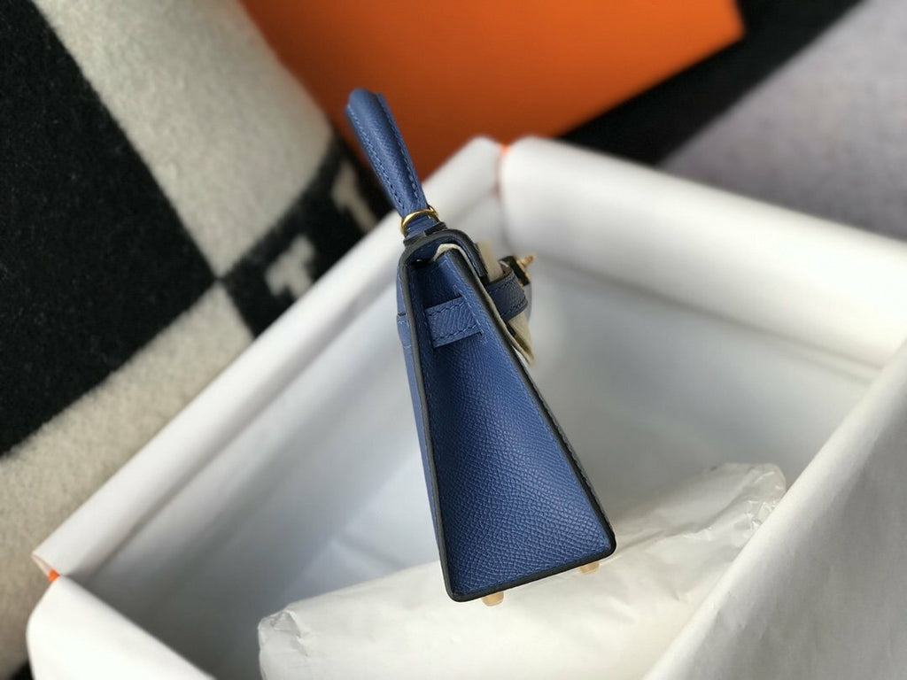 Hermes Handle Bag 19cm Blue — view 4