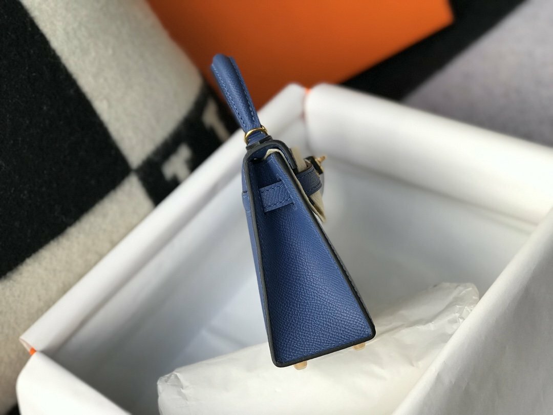 Hermes Handle Bag 19cm Blue — view 4