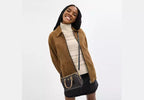 Mini Rowan Crossbody Bag Signature Canvas - Walnut — view 4