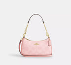 Coach Teri Shoulder Bag - White & Pink — view 6