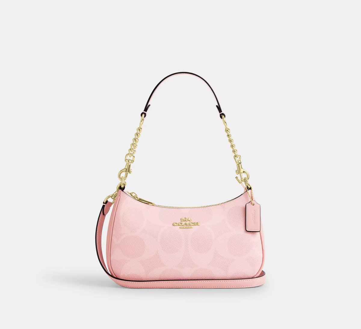Coach Teri Shoulder Bag - White & Pink — view 6