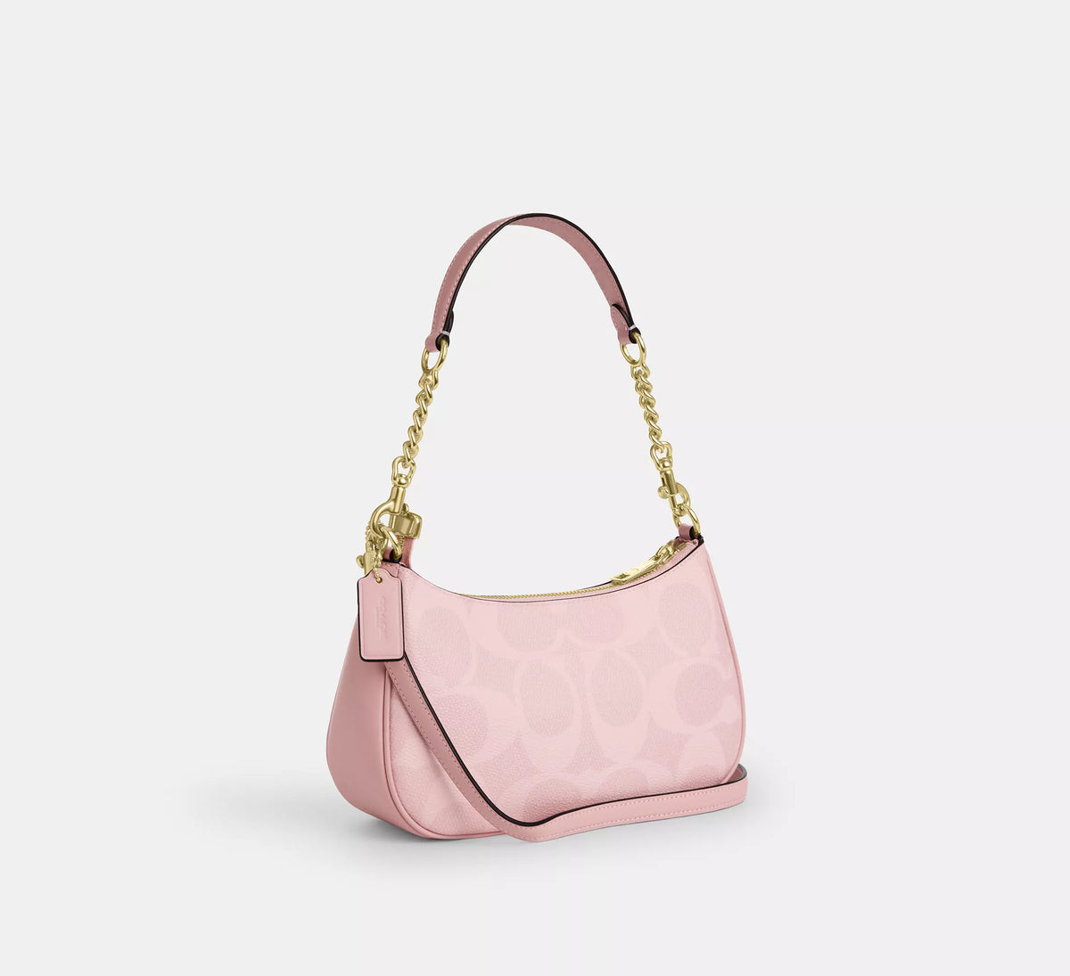 Coach Teri Shoulder Bag - White & Pink — view 7