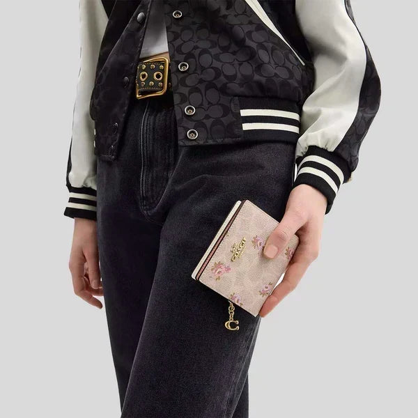 Coach Snap Wallet Floral Print — view 4