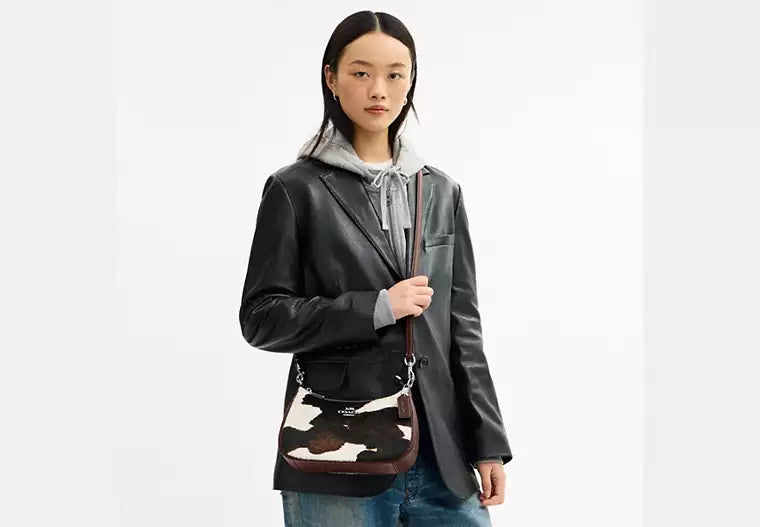Teri Shoulder Bag with Cow Print — view 3