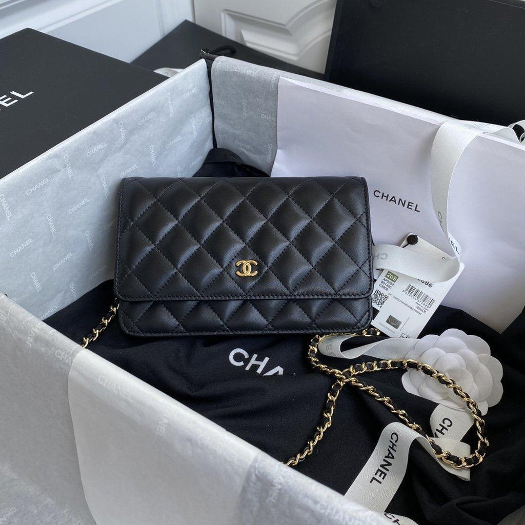 Chanel Wallet On Chain WOC Black Lambskin - Classic Black — view 2