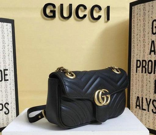Gucci GG Marmont Matelassé Mini Bag - Black — view 2