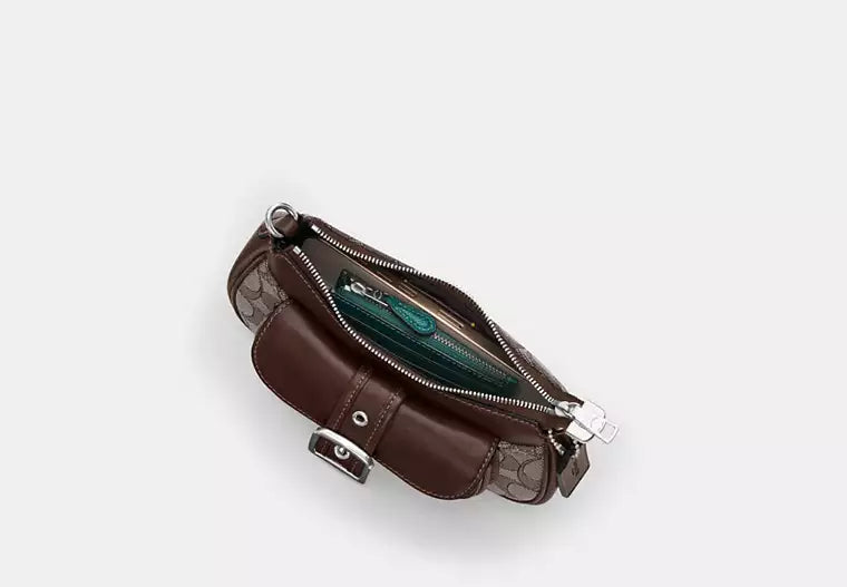 Ashton Mini Shoulder Bag in Signature Jacquard — view 5