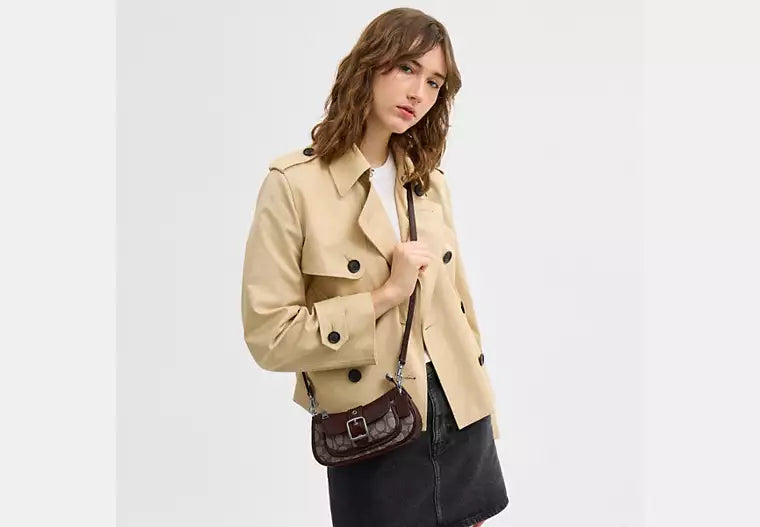 Ashton Mini Shoulder Bag in Signature Jacquard — view 4