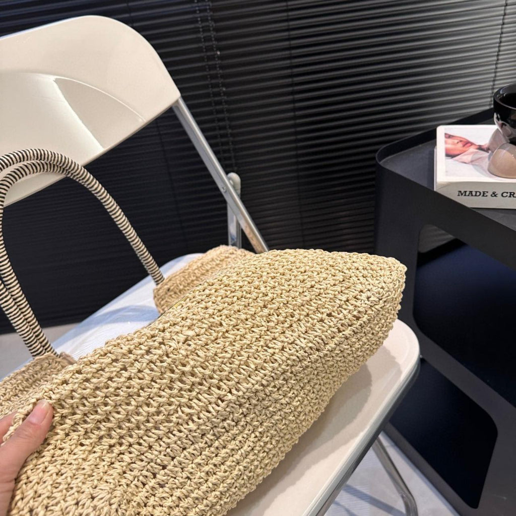 Saint Laurent YSL Raffia Bag — view 3