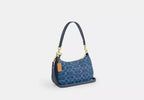 Teri Mini Shoulder Bag | Signature Denim — view 6