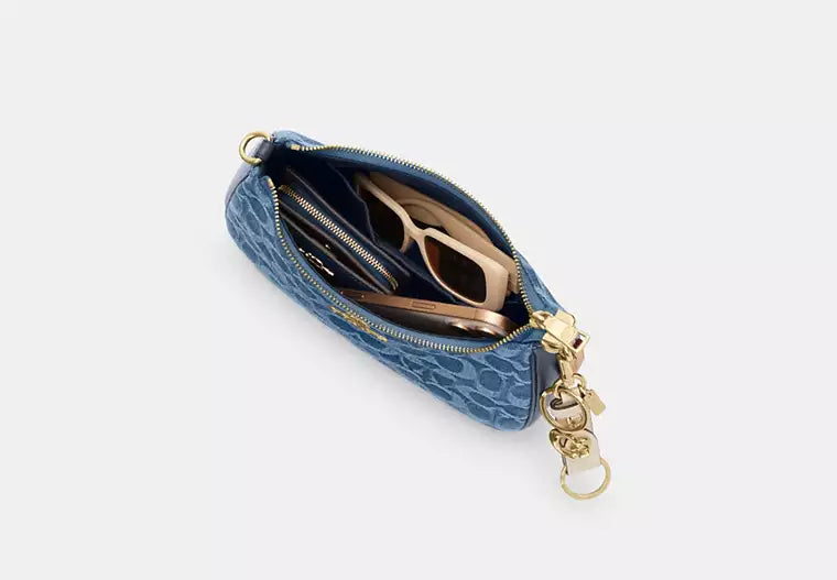 Teri Mini Shoulder Bag | Signature Denim — view 7