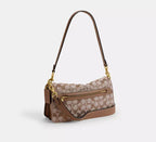 Coach Tabby Shoulder Bag 26 - Crystal Signature Jacquard — view 6