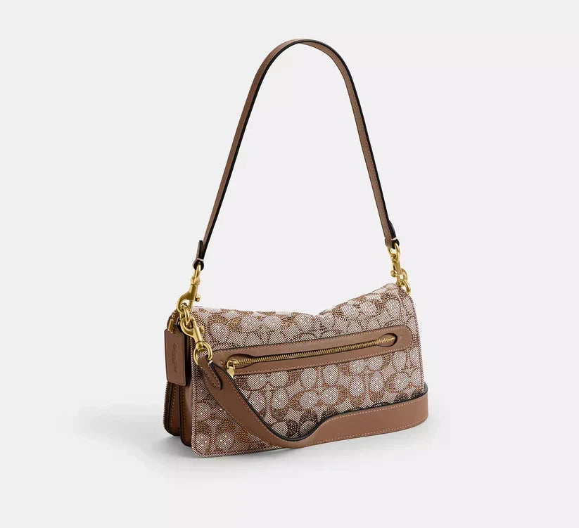 Coach Tabby Shoulder Bag 26 - Crystal Signature Jacquard — view 6