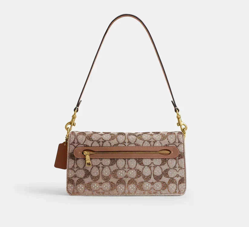 Coach Tabby Shoulder Bag 26 - Crystal Signature Jacquard — view 5