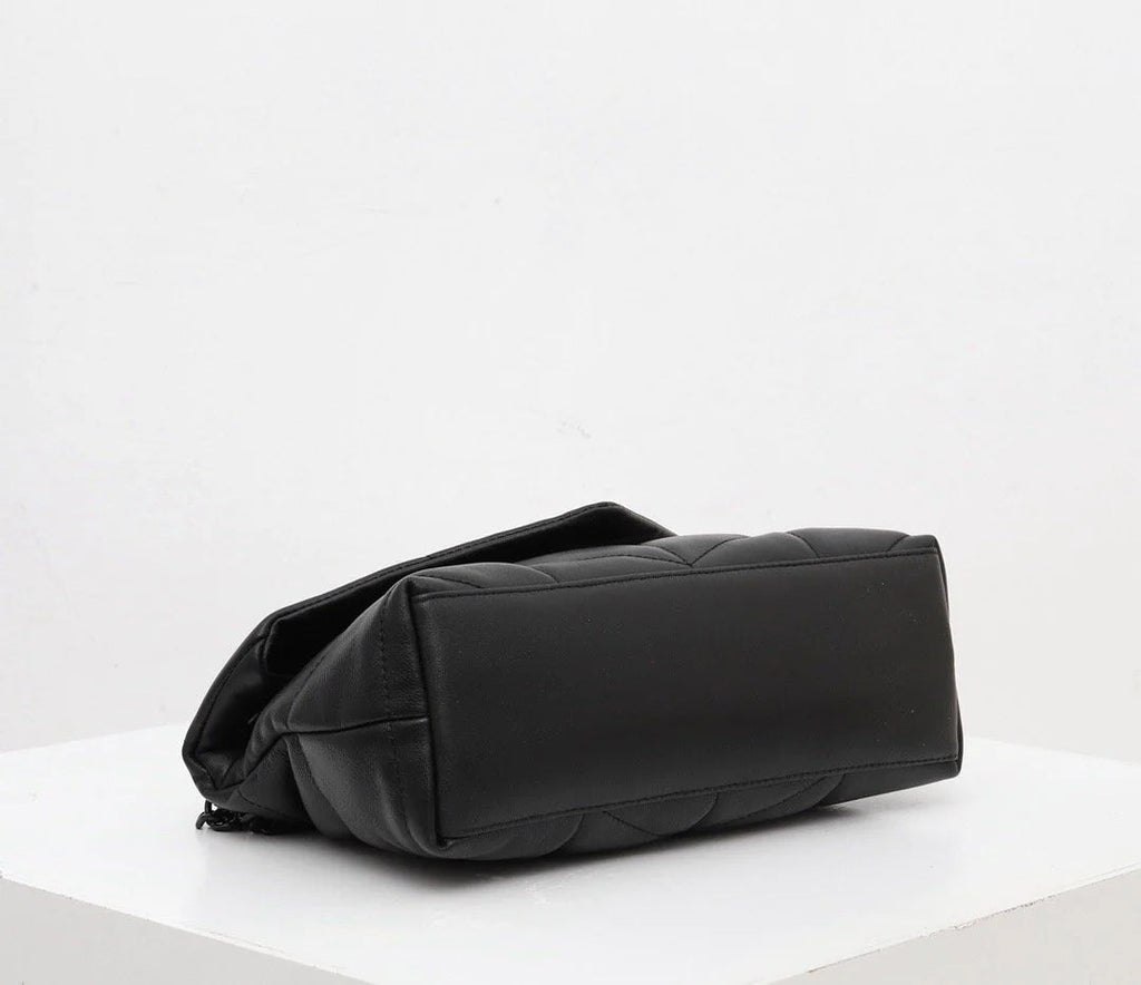 Saint Laurent Loulou Shoulder Bag - Black — view 3