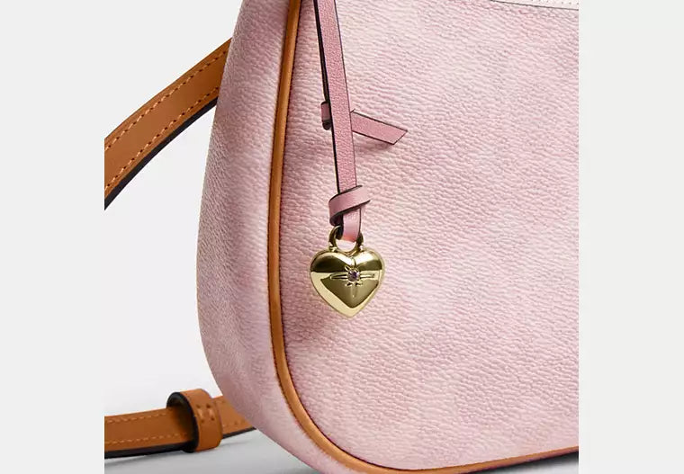 Pink Teri Shoulder Bag in Signature Canvas — view 4