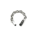 Chrome Hearts Silver Cross Link Cuban Bracelet — view 3