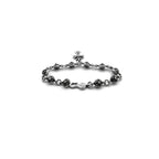 Chrome Hearts Silver Cross Ball Tiny E Bracelet — view 2