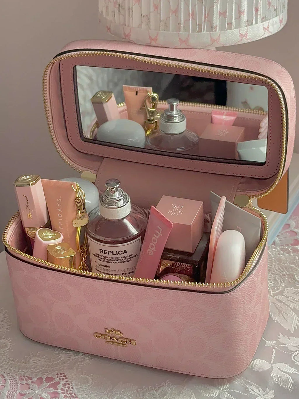 Signature Coach Cosmetics Bag — view 1