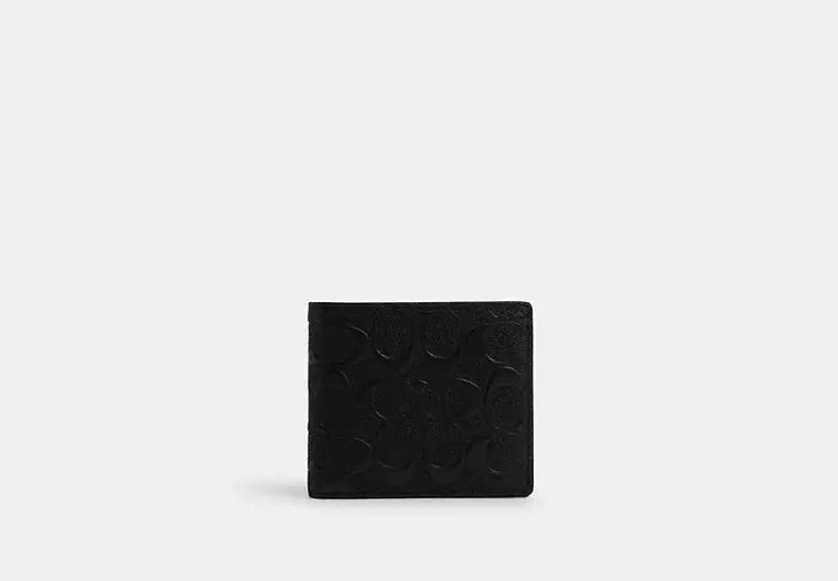 Coach Coin Wallet - Signature Crossgrain Leather — view 1