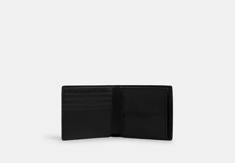 Coach Coin Wallet - Signature Crossgrain Leather — view 2