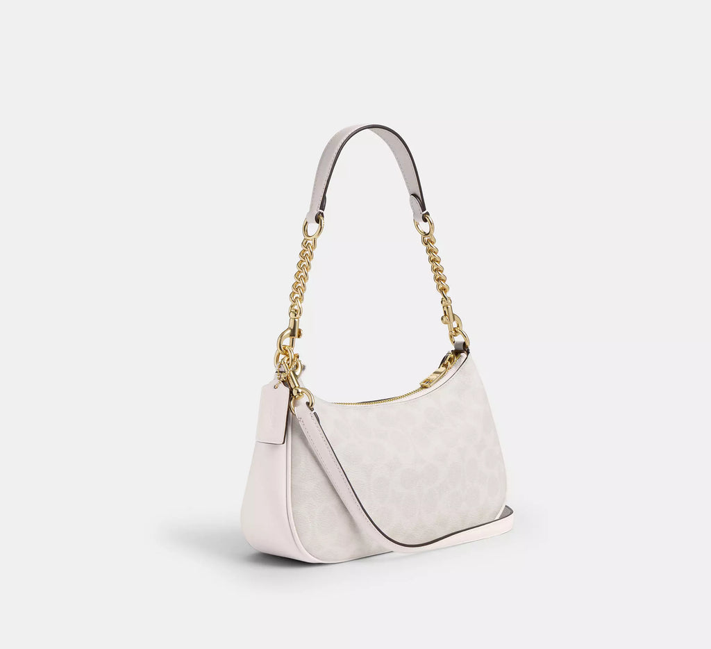 Coach Teri Shoulder Bag - White & Pink — view 5