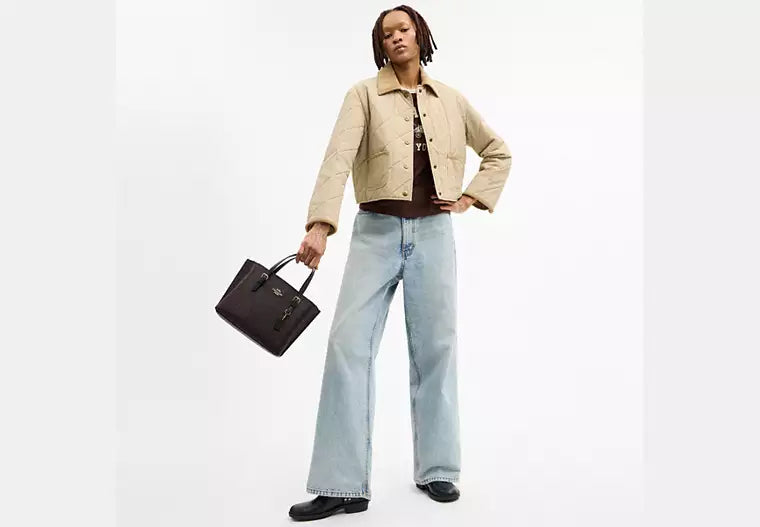 Coach Signature Mollie Tote Bag 25 - Signature Walnut — view 5