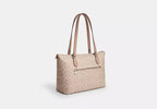 Gallery Tote Bag in Signature Canvas - Sand — view 2