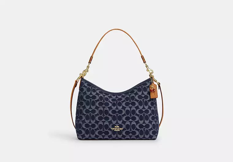 Coach Laurel Shoulder Bag in Signature Denim — view 1