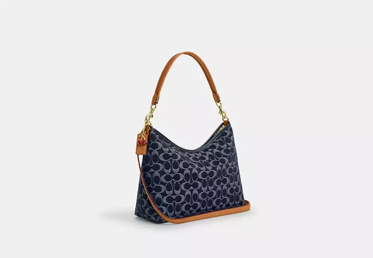 Coach Laurel Shoulder Bag in Signature Denim — view 3