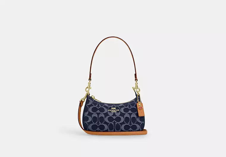 Teri Mini Shoulder Bag | Signature Denim — view 1
