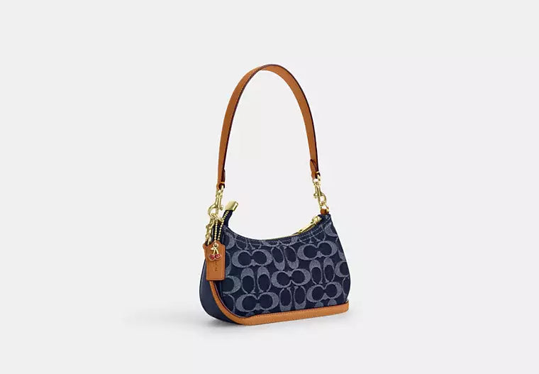 Teri Mini Shoulder Bag | Signature Denim — view 2