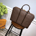 Louis Vuitton Checkered Canvas Briefcase — view 2