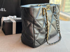 Chanel 19 Shopping Bag 41 Black Lambskin — view 3