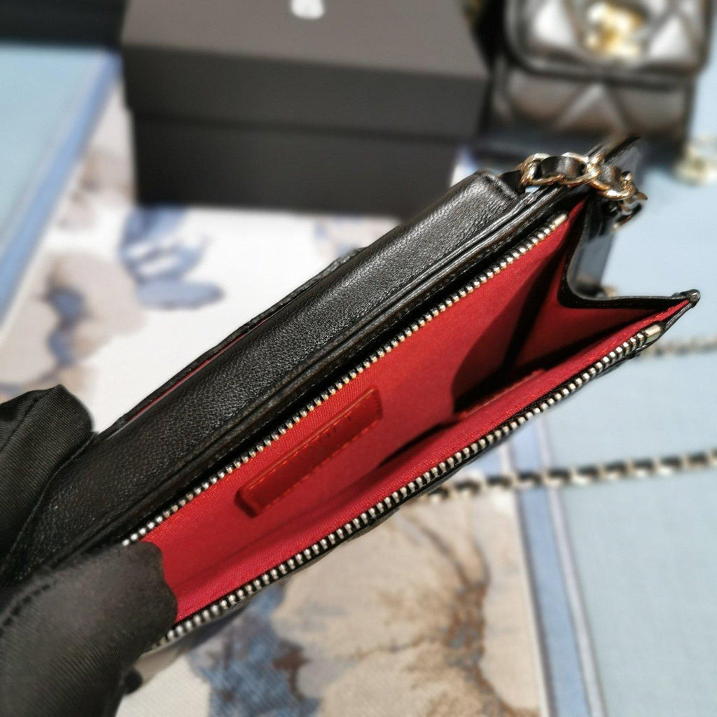 Chanel Quilted Phone Holder Wallet — view 8
