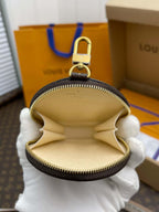LV Neverfull MM Monogram Canvas Tote Shoulder Bag with Leather Trim and Pouch - Brown — view 3