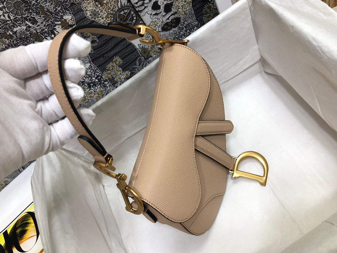 Dior Saddle Small Nude Color Saddle Bag — view 3