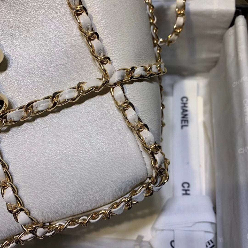 Chanel Drawstring Bag Beige — view 6
