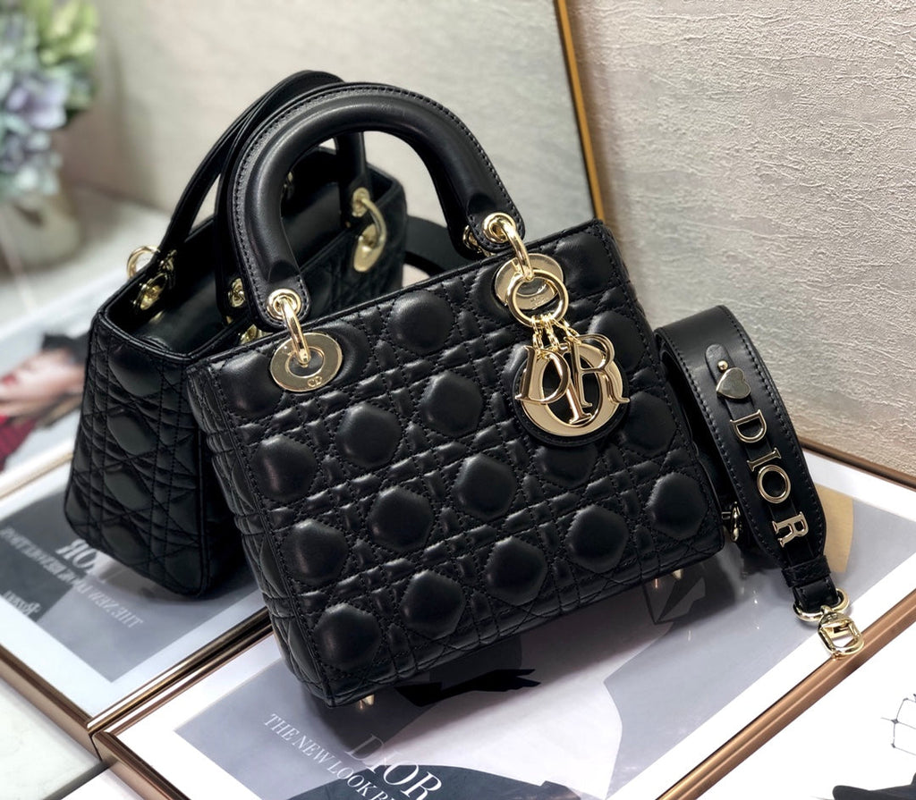 Dior Lady My Abcdior Lambskin Bag - Black — view 2
