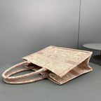 Dior Book Tote Mediumpink Toile De Jouy Embroider — view 4