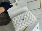 Chanel Coco Handle White Bag — view 5