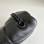 YSL Loulou Puffer Toy Bag in Quilted Lambskin Black Size 23x15.5x8.5 — view 4