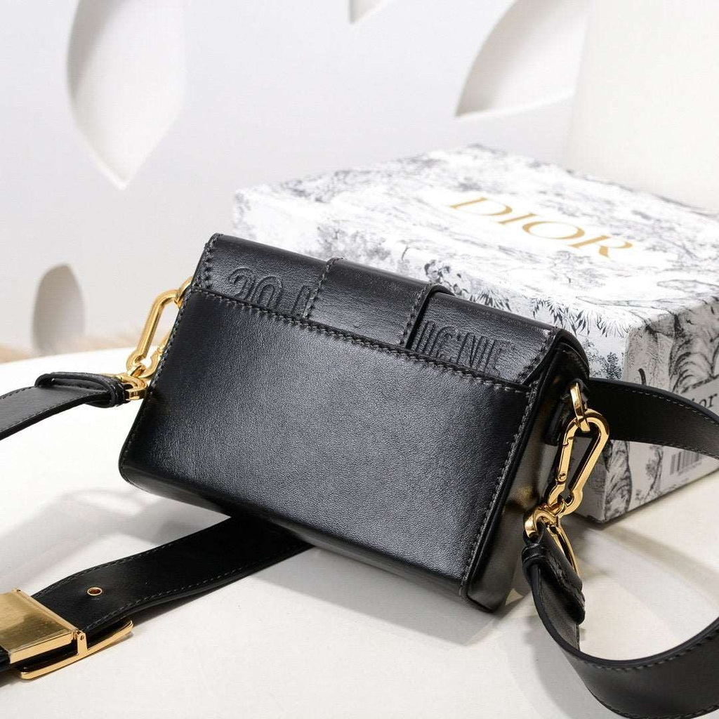 Dior 30 Montaigne Flap Shoulder Crossbody Bag with CD Clasp and Adjustable Leather Strap — view 3